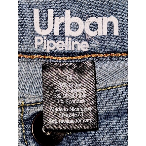Urban Pipeline Superflex Straight-Fit Jeans Women's Size 14 Excellent Light Wash - Picture 3 of 4